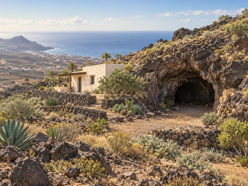 Ilustración orientativa · Finca con Cueva Volcánica