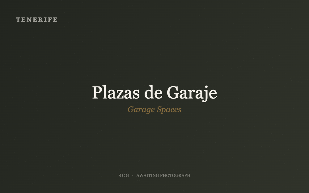 Garage spaces, San Isidro, Tenerife