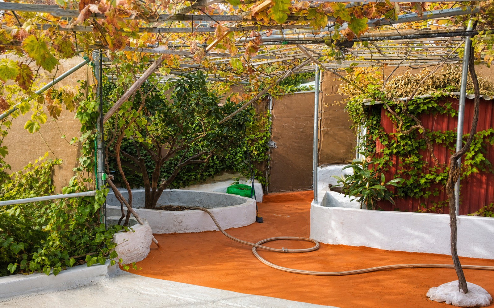 Patio ajardinado — La Gavia, Valle Casares